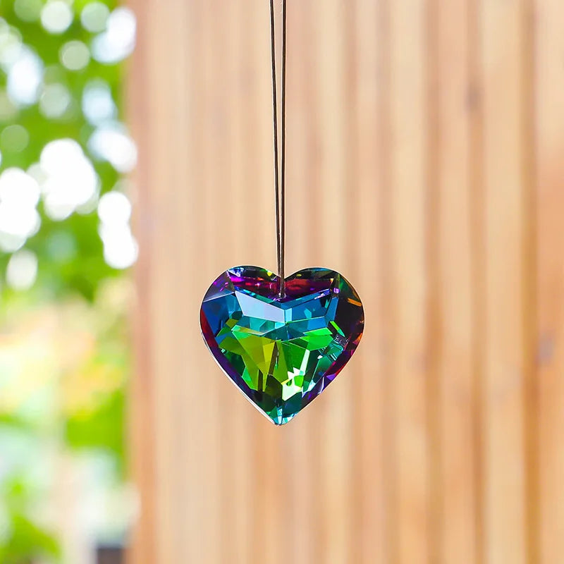 Crystal Heart Sun Catcher