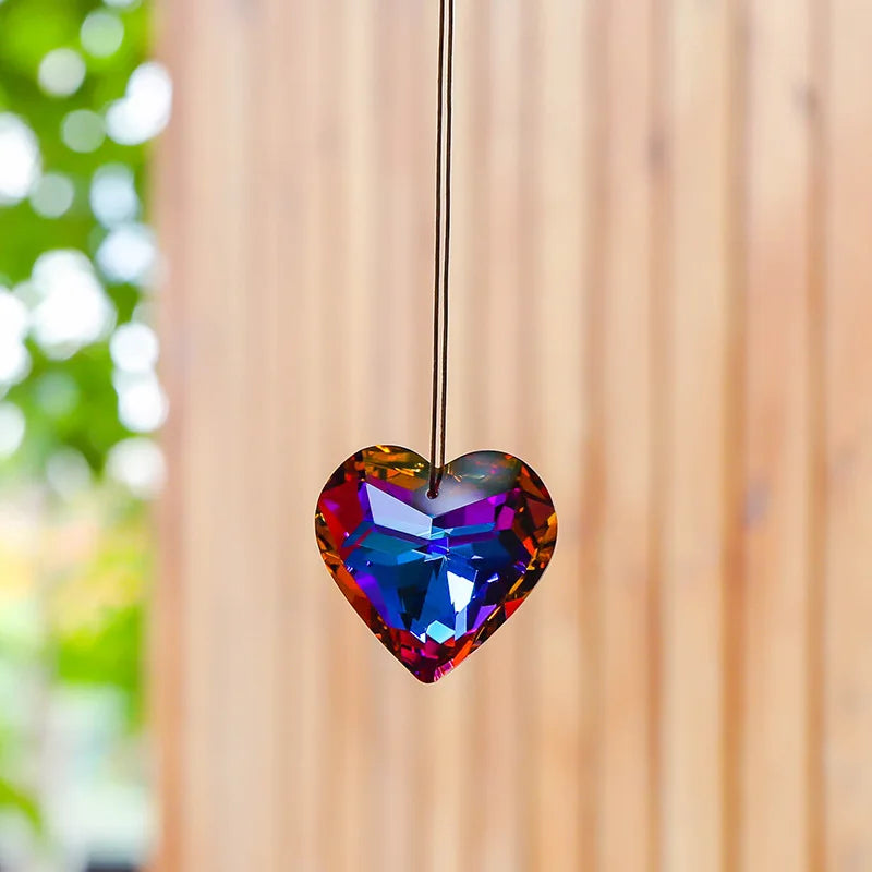 Crystal Heart Sun Catcher