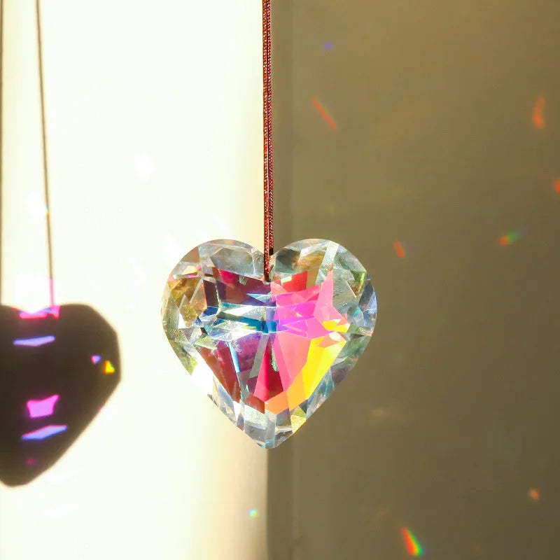 Crystal Heart Sun Catcher