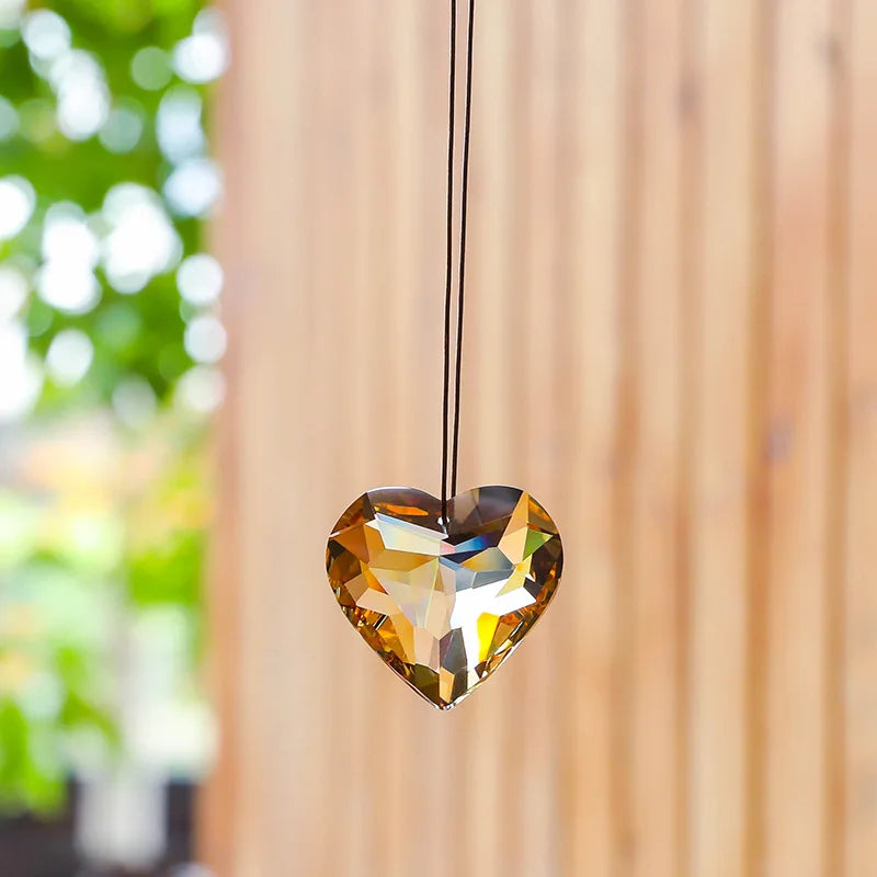 Crystal Heart Sun Catcher