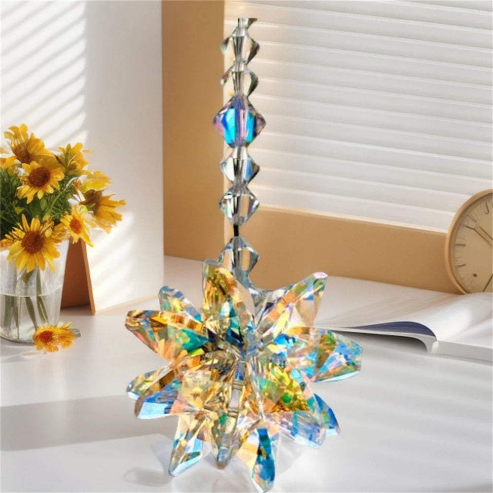 Crystal Snowflake Suncatcher