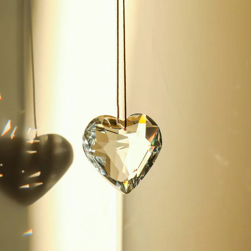 Crystal Heart Sun Catcher