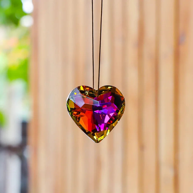 Crystal Heart Sun Catcher