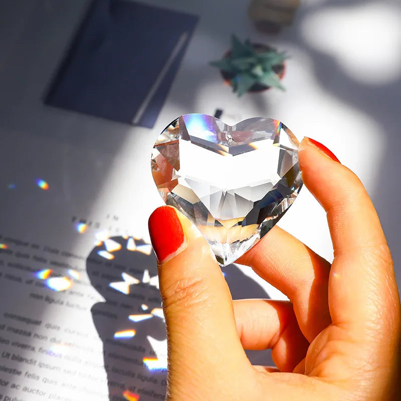 Crystal Heart Sun Catcher