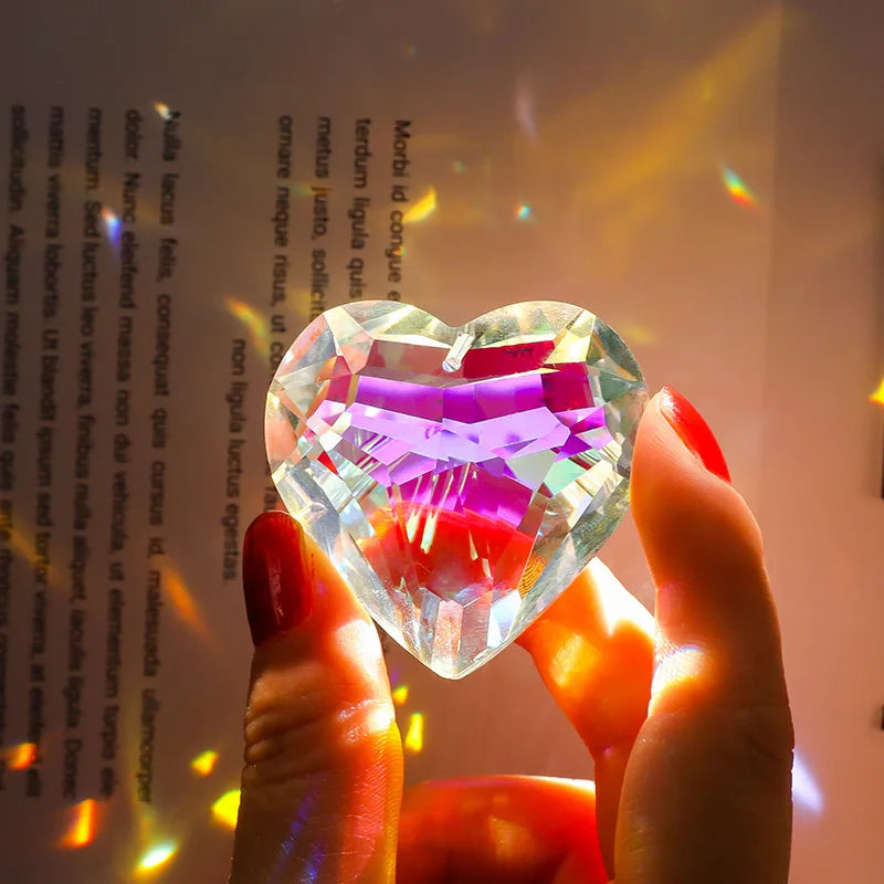 Crystal Heart Sun Catcher
