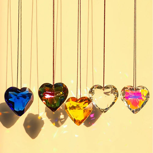 Crystal Heart Sun Catcher