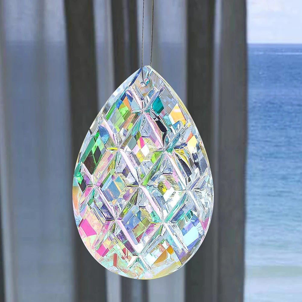 Crystal Lumen Drop Suncatcher