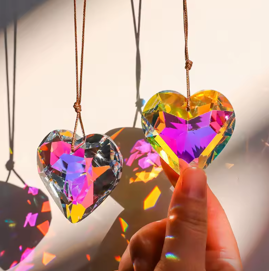 Crystal Heart Sun Catcher
