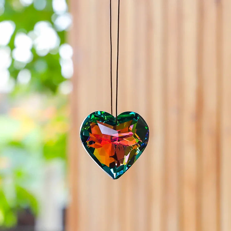 Crystal Heart Sun Catcher