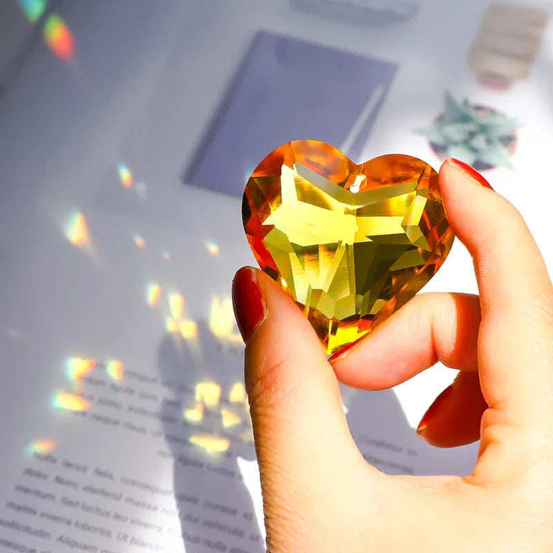 Crystal Heart Sun Catcher