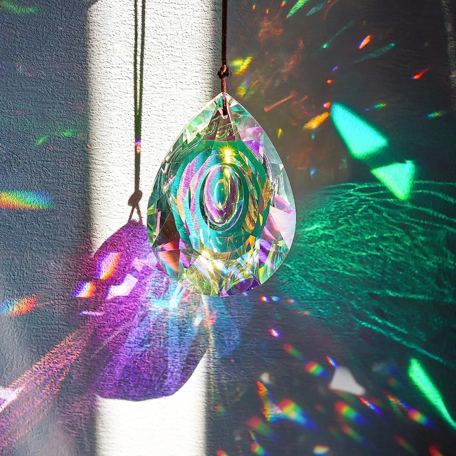 Crystal Teardrop Sun Catcher