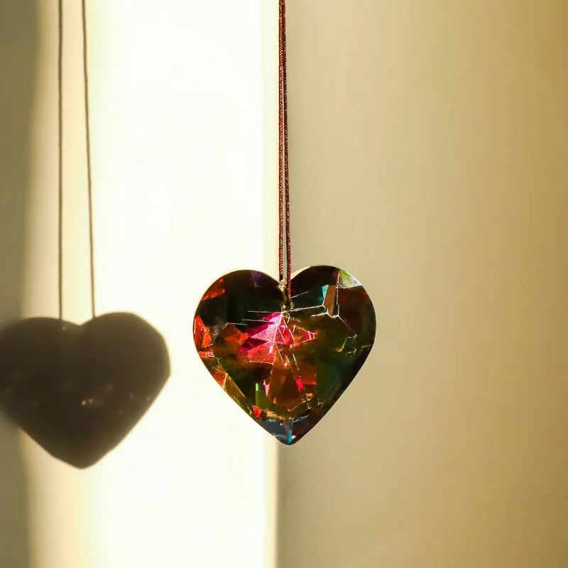 Crystal Heart Sun Catcher